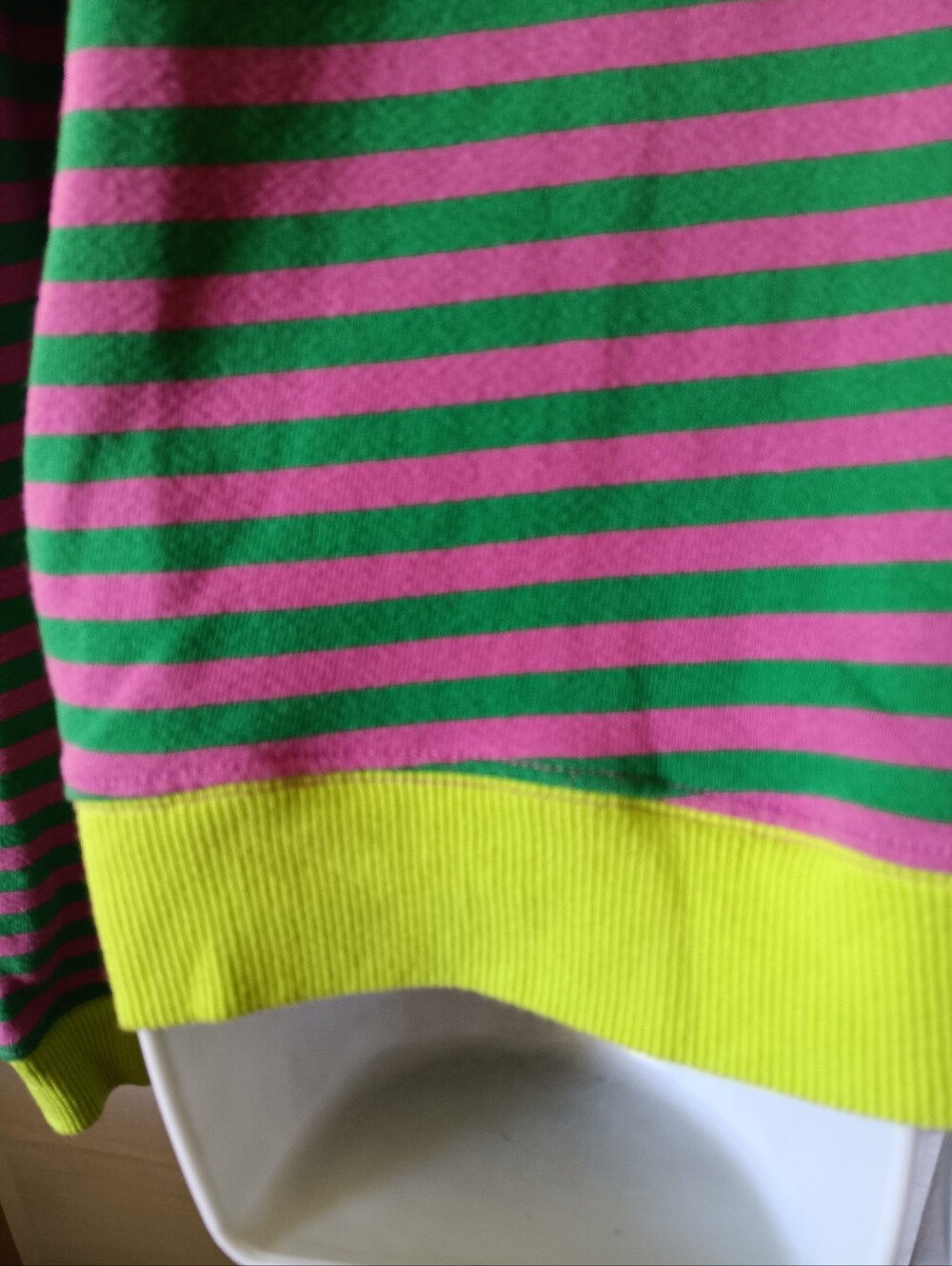 We The Free Pink Neon Stripe Oversized Classic Sweatshirt 98.00 - Picture 4 of 8